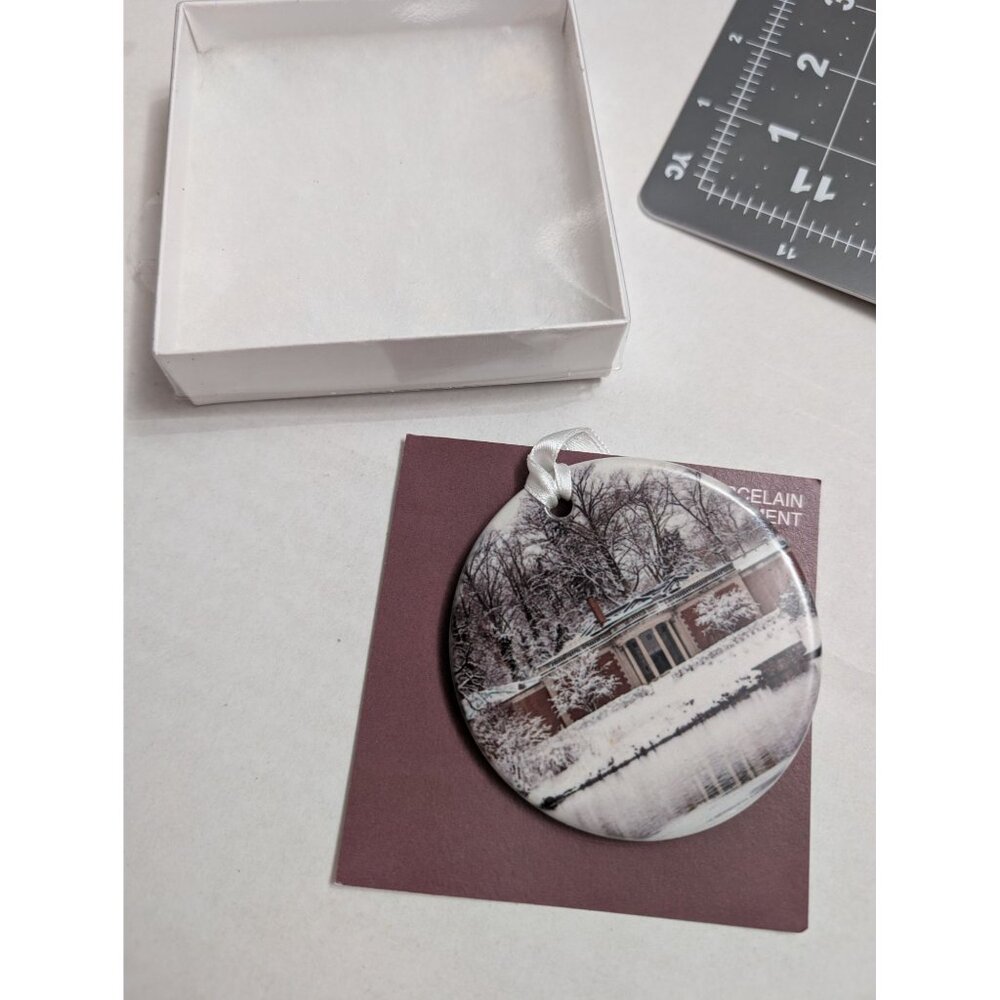 Museum of Fine Arts Washington County Maryland porcilean ornament w/ box